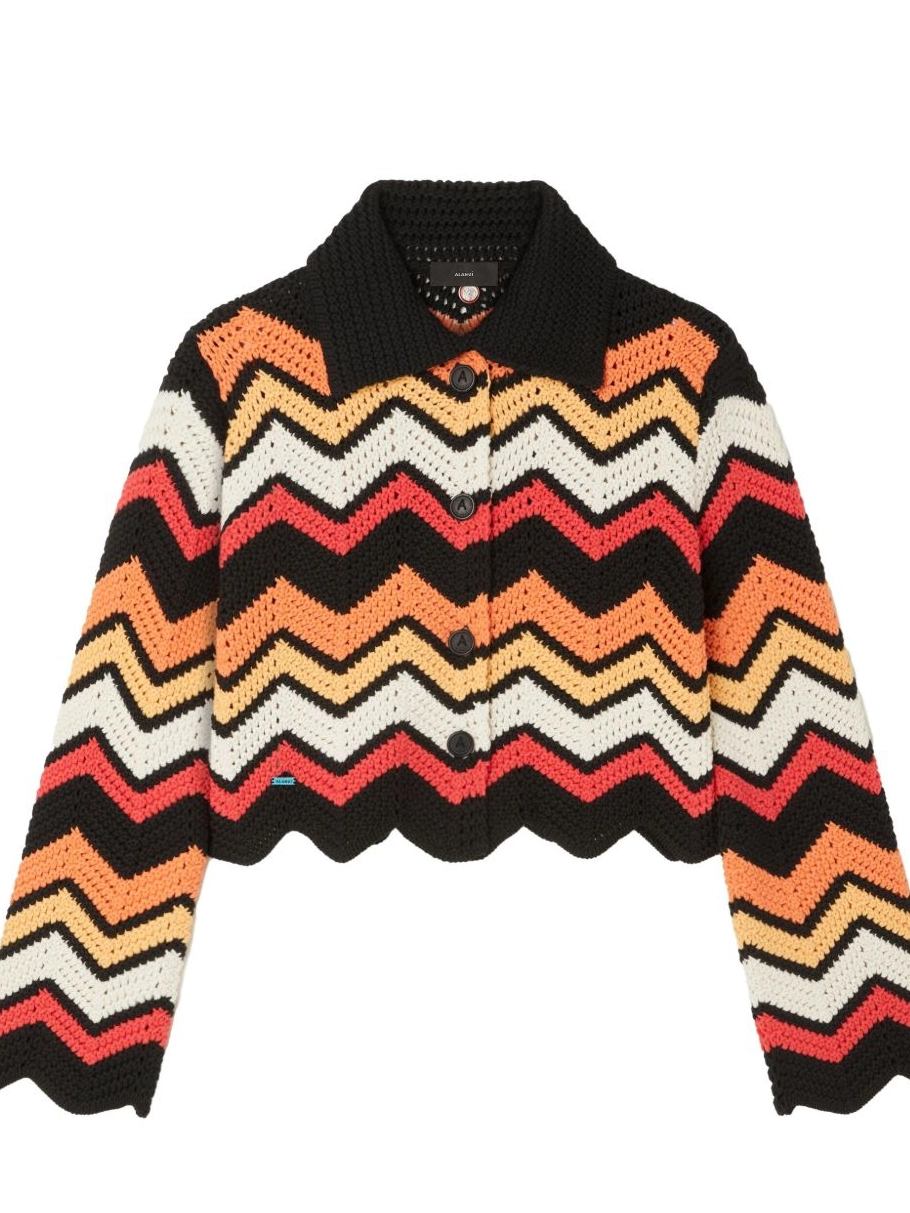 graphic-jacquard Alanui Women cardigan wool 0712